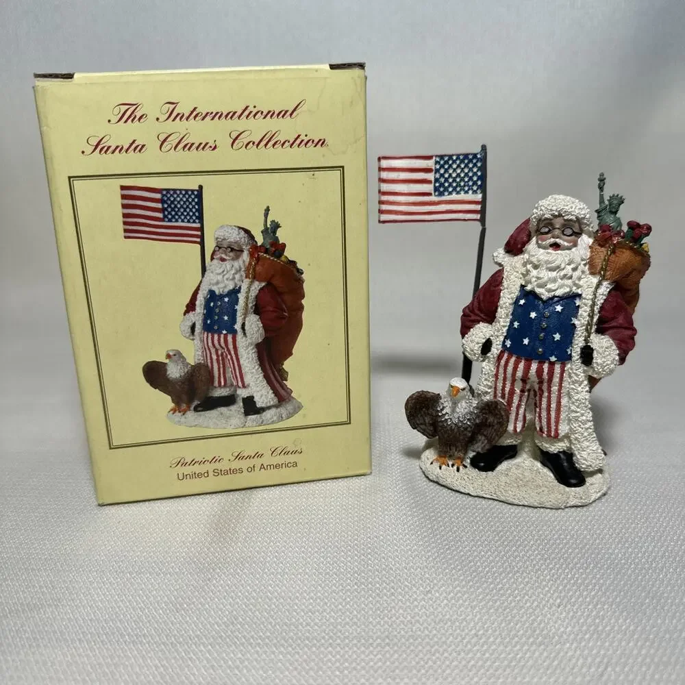 International Santa Claus Collection 5” Patriotic Santa Claus USA 2002